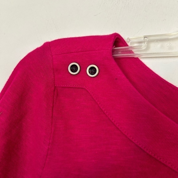 LOFT small, fuchsia, pink long sleeve top - Picture 6 of 7